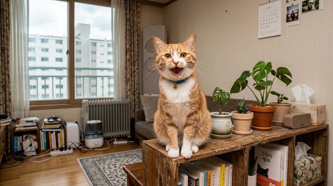 고양이가 보내는 비밀 신호, 울음소리 의미 완벽 분석 보고서